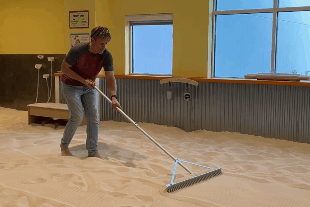 Cleaning at Sandmagination