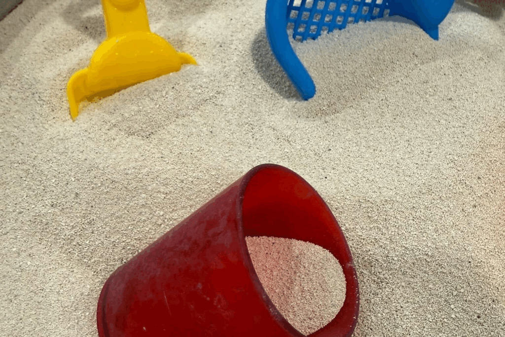 Sandmagination's Silica-free, low-dust, round grain, filtered and pre-washed sand