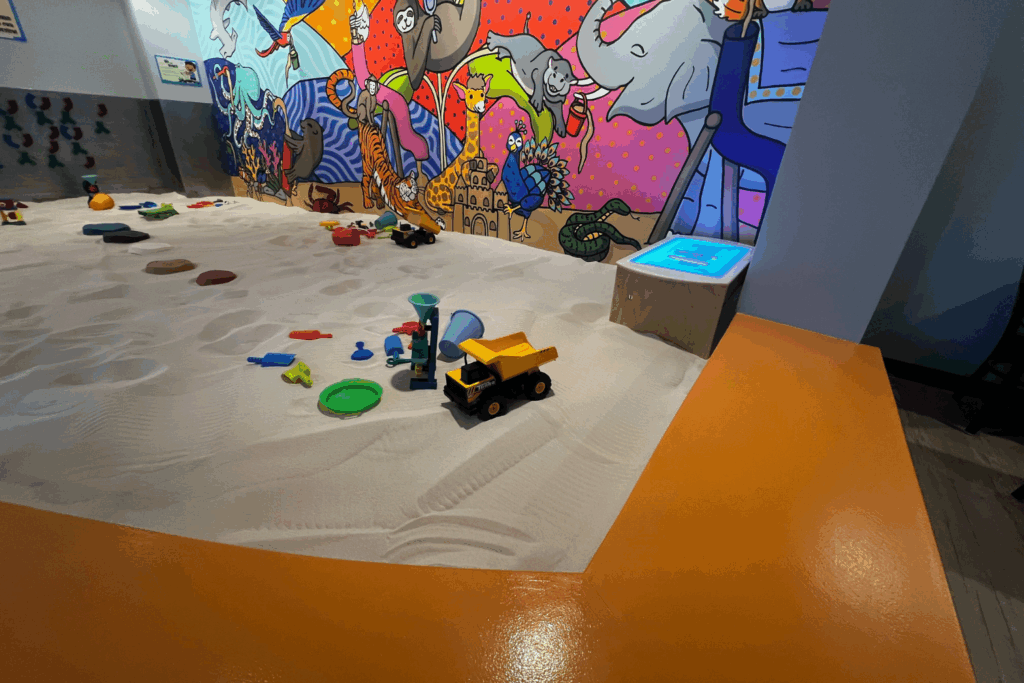 Sandmagination's clean tools and toys on display